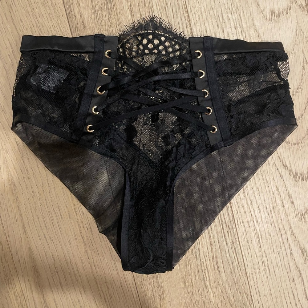 Honey Birdette sexy  thong black lace XS